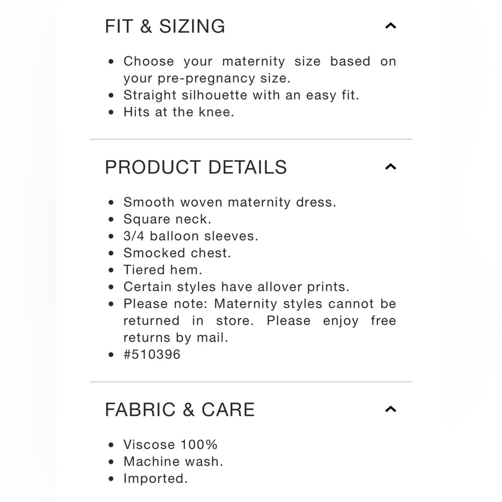 GAP Floral Smocked Maternity Dress - Picture 7 of 7